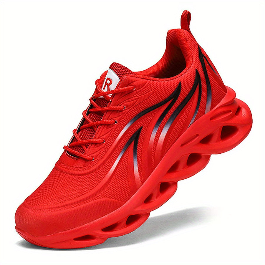 Lace-up Blade Sneakers, Lightweight Breathable Running