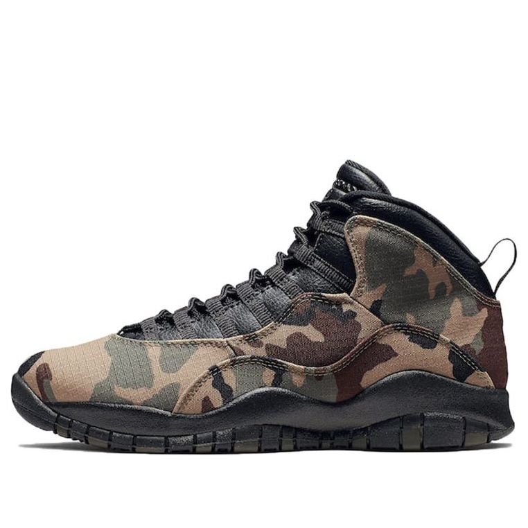 Air Jordan 10 Retro 'Woodland Camo' 310805-201 Epoch-Defining Shoes